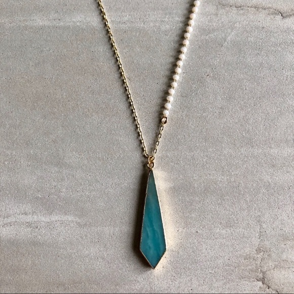 ❗️LAST❗️Amazonite Rosary Bead Necklace - Picture 2 of 8